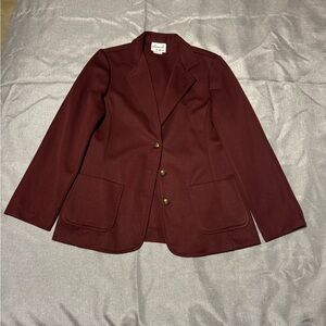 Vintage Elegant Burgundy Blazer by Alamode of California